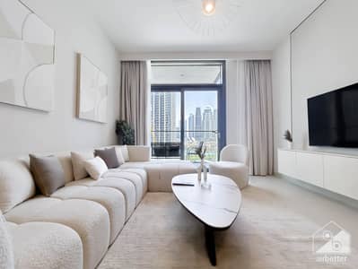 فلیٹ 3 غرف نوم للايجار في وسط مدينة دبي، دبي - Crown Tower - 1207 - Living -2. jpg