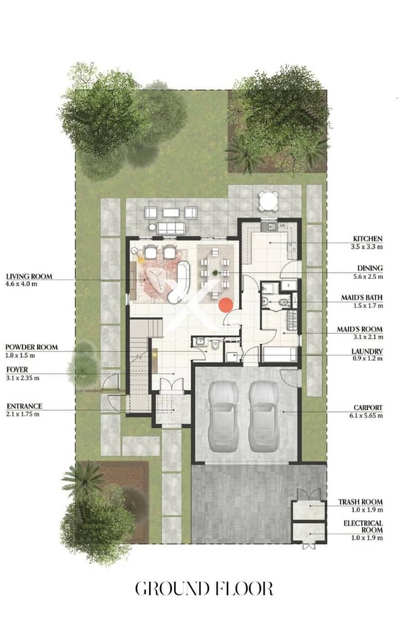 2 Cordoba Floor Plan Ground 3 bedroom Villa. jpg