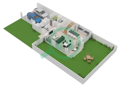 多拉之家 - 3 卧室联排别墅类型B戶型图