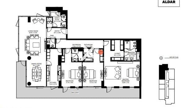 17 Turqouize 7 3 Bedroom Mamsha Al Saadiyat. jpg