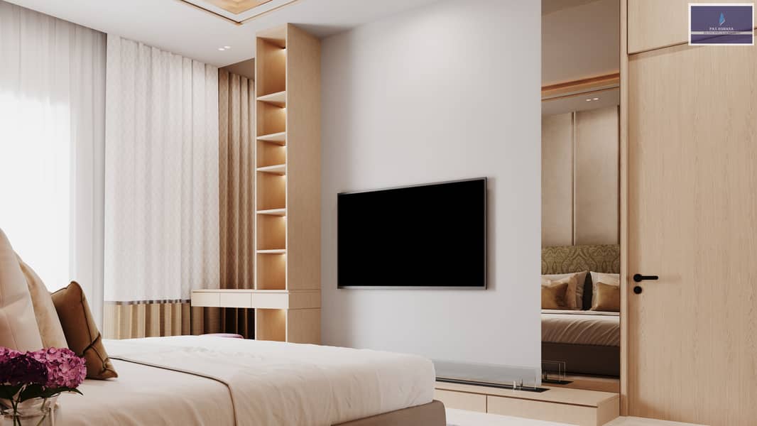 13 1BR UNIT_Bedroom Media Wall. png