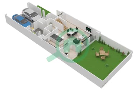 多拉之家 - 3 卧室联排别墅类型C戶型图