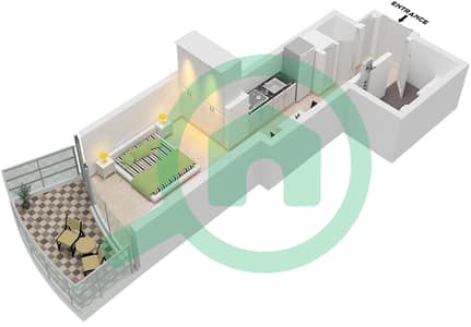 Altitude de GRISOGONO - Studio Apartment Type A1-A6 FLOOR 2 Floor plan