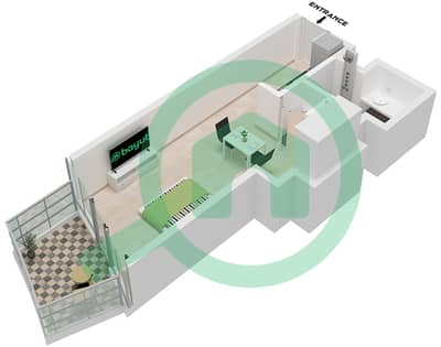 Altitude de GRISOGONO - Studio Apartment Type B1-B8 FLOOR 2 Floor plan