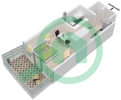 Altitude de GRISOGONO - Studio Apartment Type D1 FLOOR 2 Floor plan