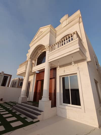 6 Bedroom Villa for Sale in Al Helio, Ajman - واجهه الفيلا الاماميه. jpeg