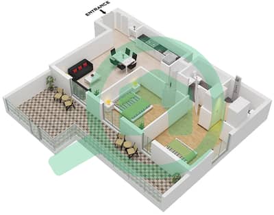 Rimal Residences - 2 Bedroom Apartment Type/unit 2B-1 / UNIT 33 FLOOR 1 Floor plan