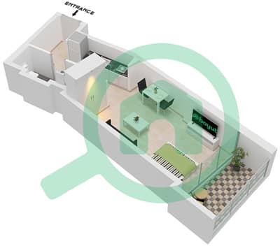 Laguna Residence - Апартамент Студия планировка Тип B.2