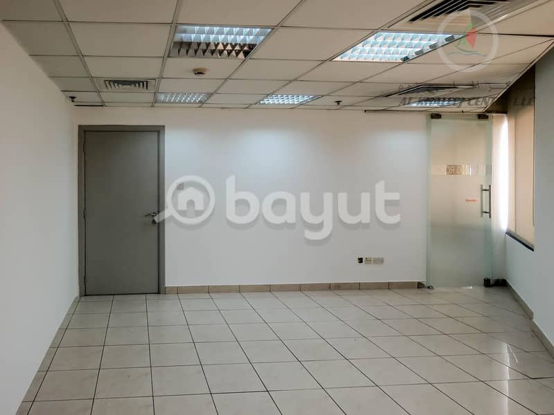 1 MONTH FREE PROMOTION! VERY SPACIOUS OFFICE WITH PARTITION  FOR RENT IN BUR DUBAI
