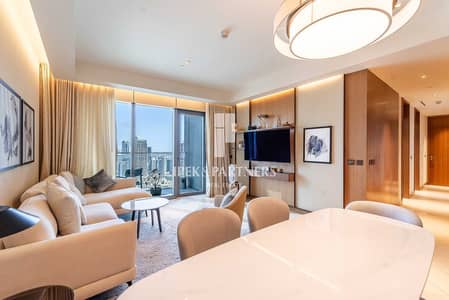 3 Bedroom Apartment for Rent in Downtown Dubai, Dubai - Burj Khalifa View | High Floor | Fully Furnished