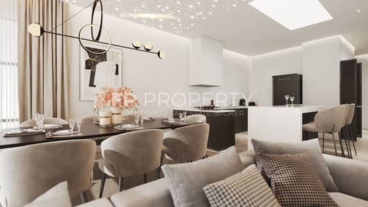 1 Спальня Апартаменты Продажа в Дейра Айленд, Дубай - Tv Lounge,Kitchen & Dinning-03. jpg