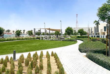 3 Bedroom Townhouse for Rent in The Valley by Emaar, Dubai - Park Facing | Single Row | Close to Pool