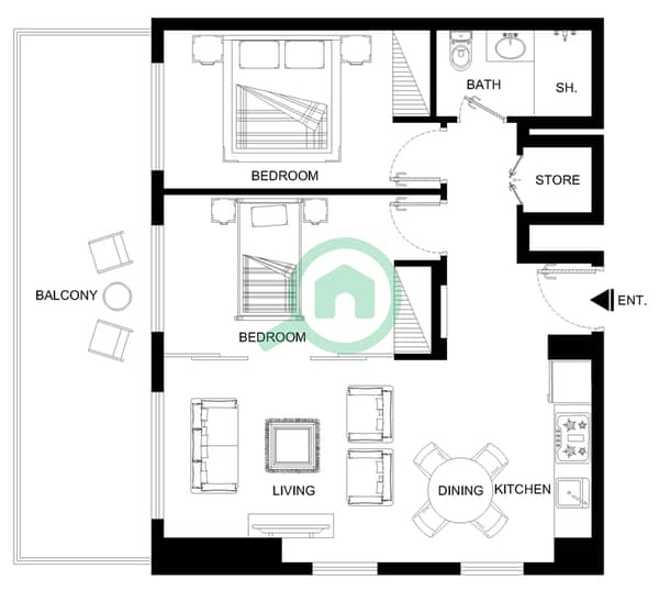 Unit 2 Floor 1