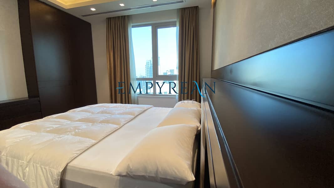 12 Elegant & Lavish Apartment Overlooking Burj Khalifa | Fully Furnished 2 Bedroom