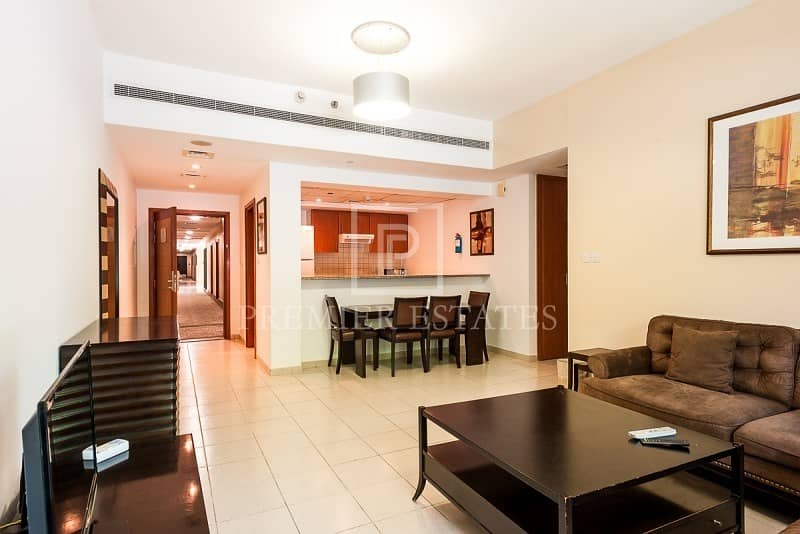 Fully Furnished 2 Bed with Chiller | Large Balcony