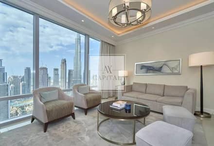 2 Bedroom Apartment for Rent in Downtown Dubai, Dubai - 02 Type | High Floor | Middle Unit | Vacant