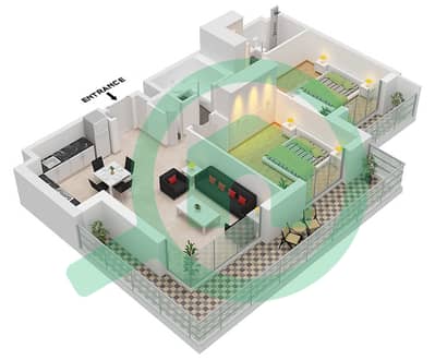 Holland Gardens - 2 Bed Apartments Type B Floor plan