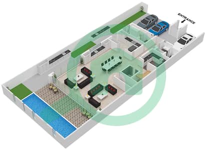 麦格公园 - 5 卧室联排别墅单位42-45戶型图
