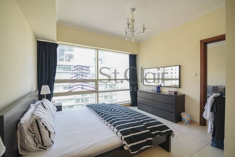 Fully Furnished 1 Bed | High Floor | Marina View