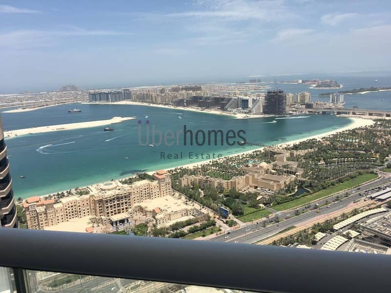 High floor 3 bed apt with full sea views