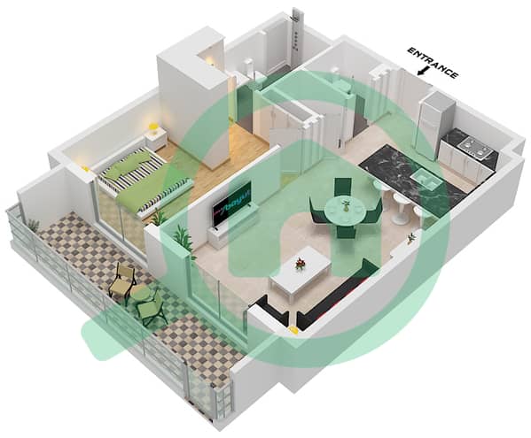 Type A Unit 4 Floor 1