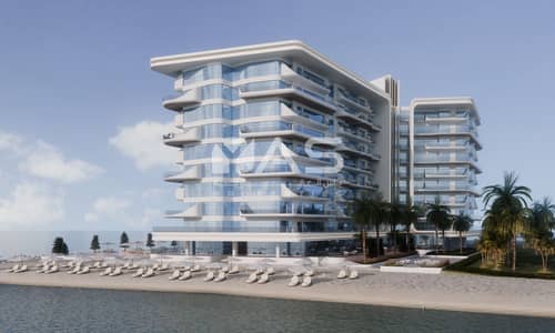فلیٹ 2 غرفة نوم للبيع في جزيرة المرجان، رأس الخيمة - view from the beach . png