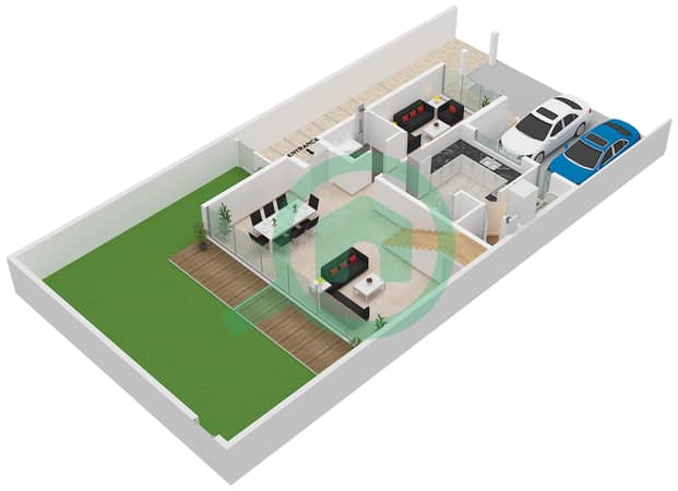 Type B Unit Corner/End Ground Floor