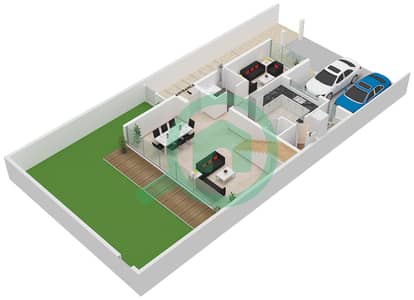 Саро - Вилла 4 Cпальни планировка Тип/мера B / UNIT CORNER/END