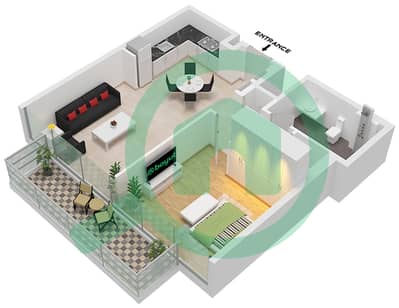 Тауэр 2 - Апартамент 1 Спальня планировка Единица измерения 5,8 FLOOR 4-28,31-48 Тауэр 2 - Апартамент 1 Спальня планировка Единица измерения 5,8 FLOOR 4-28,31-48