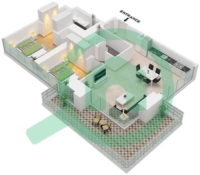 Тауэр 2 - Апартамент 2 Cпальни планировка Единица измерения 3 PODIUM FLOOR 1-3 Тауэр 2 - Апартамент 2 Cпальни планировка Единица измерения 3 PODIUM FLOOR 1-3