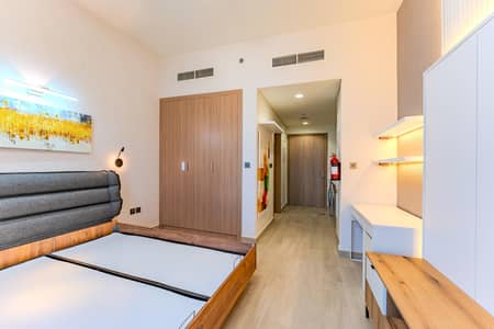 Studio for Rent in Meydan City, Dubai - Well Maintained | Chiller Free | Furnished Unit