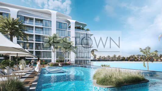 1 Спальня Апартамент Продажа в Аль Сеанниа, Умм-эль-Кайвайн - Pool view - Coastline A06. jpg