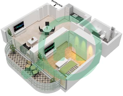 Тауэр 3 - Апартамент 1 Спальня планировка Единица измерения 4 FLOOR 4-28,31-51 Тауэр 3 - Апартамент 1 Спальня планировка Единица измерения 4 FLOOR 4-28,31-51