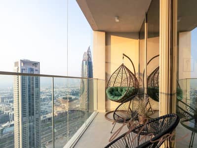2 Bedroom Flat for Rent in Downtown Dubai, Dubai - Modern Furnishing | High Floor | Vacant