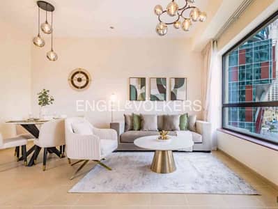 1 Bedroom Apartment for Rent in Jumeirah Beach Residence (JBR), Dubai - Marina View | Furnished | Close to Beach