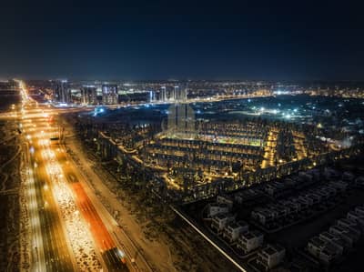 3 Bedroom Townhouse for Sale in Dubailand, Dubai - CGI-NIGHT-DRONE. jpg