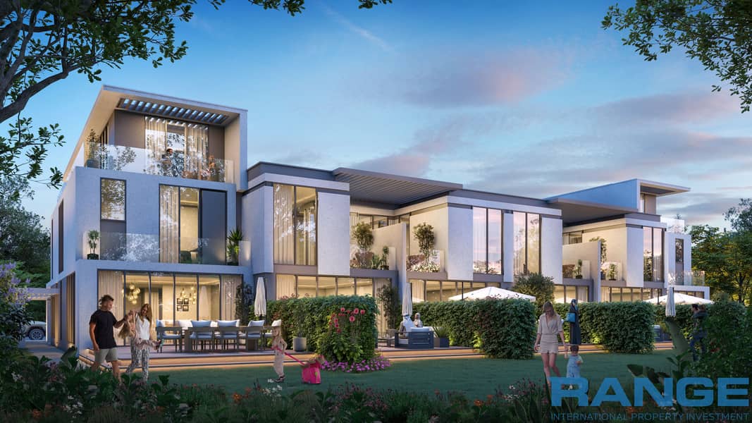 19 Townhouse Rear View Night. jpg