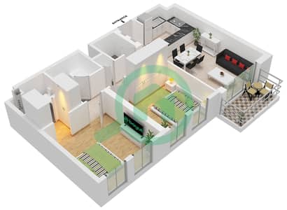 Rehan Residence - 2 Bedroom Apartment Type/unit D / UNIT 7,8 FLOOR 1-9 Floor plan Rehan Residence - 2 Bedroom Apartment Type/unit D / UNIT 7,8 FLOOR 1-9 Floor plan