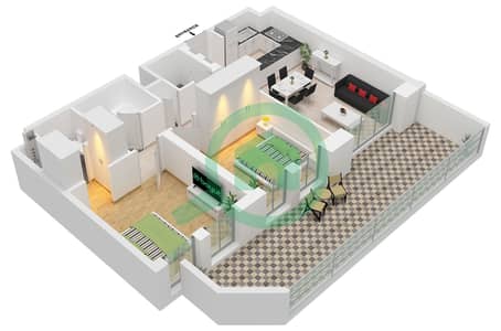 Rehan Residence - 2 Bedroom Apartment Type/unit M / UNIT 7 FLOOR 1 Floor plan Rehan Residence - 2 Bedroom Apartment Type/unit M / UNIT 7 FLOOR 1 Floor plan