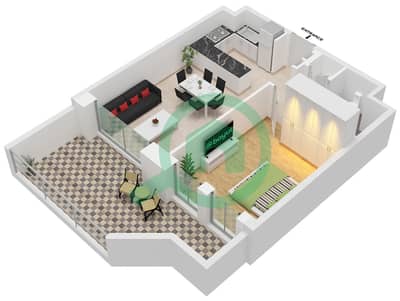Rehan Residence - 1 Bedroom Apartment Type/unit F / UNIT 18 FLOOR 1 Floor plan Rehan Residence - 1 Bedroom Apartment Type/unit F / UNIT 18 FLOOR 1 Floor plan