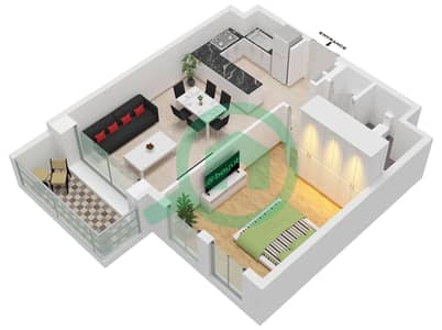 Rehan Residence - 1 Bedroom Apartment Type/unit N / UNIT 5,18 FLOOR 2-9 Floor plan Rehan Residence - 1 Bedroom Apartment Type/unit N / UNIT 5,18 FLOOR 2-9 Floor plan