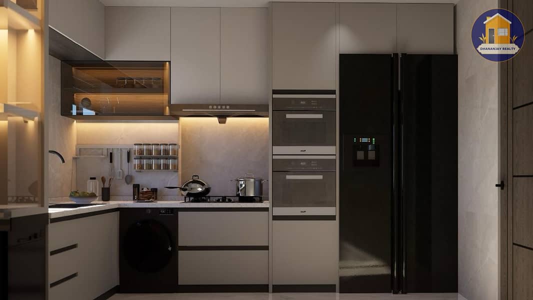 6 apartment with closed kitchen at Tulip Oasis 10 Majan Dubai. jpg