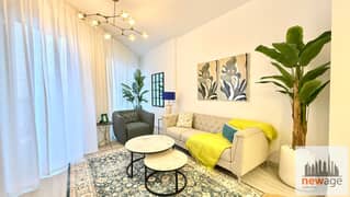 LUXURIOUS 1BR APT IN PRODUCTION CITY WITH BRAND NEW FURNITURE AND APPLIANCES