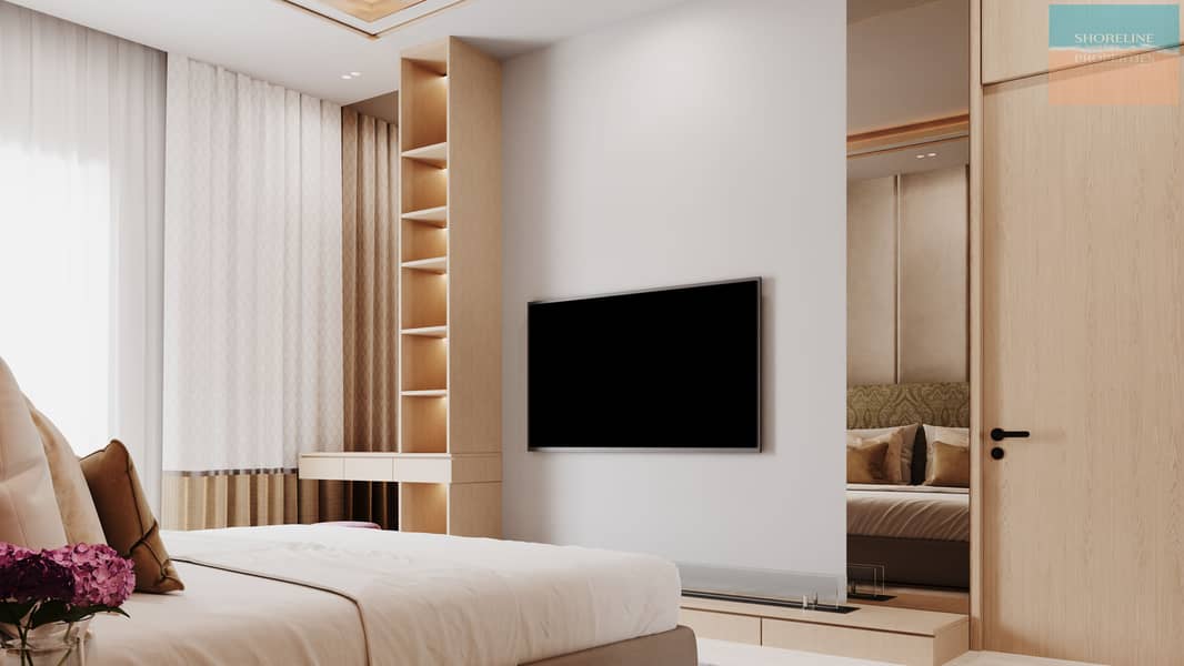 5 1BR UNIT_Bedroom Media Wall. png
