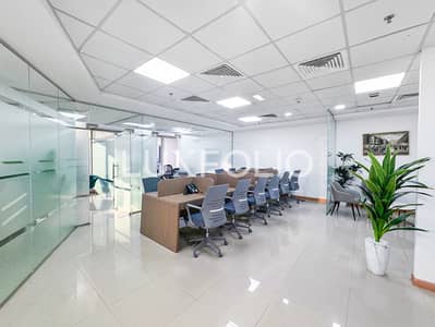 Office for Rent in Business Bay, Dubai - Canal View | Furnished | Partitioned