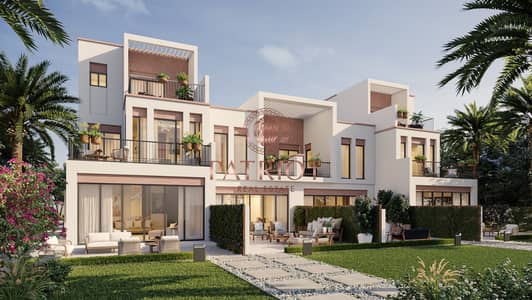 4 Bedroom Townhouse for Sale in DAMAC Lagoons, Dubai - Townhouse (LTH-5B-E, LTH-3B-M) Back_v3. jpg