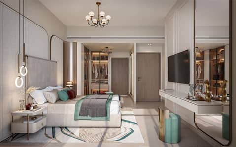 迪拜体育城， 迪拜 1 卧室单位待售 - Interior Master Bedroom. jpg