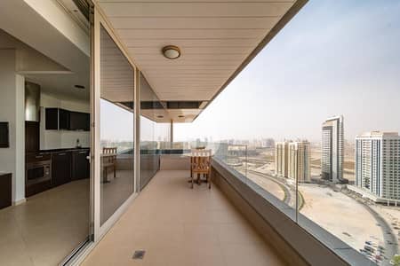 Studio for Rent in Dubai Sports City, Dubai - Fully furnished | High Floor | Corner Unit