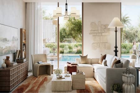 4 Bedroom Villa for Sale in The Valley by Emaar, Dubai - Big layout| Single raw | Canal view