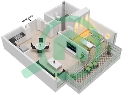 Тауэр 4 - Апартамент 1 Спальня планировка Единица измерения 8 FLOOR 4-28,31-49 Тауэр 4 - Апартамент 1 Спальня планировка Единица измерения 8 FLOOR 4-28,31-49
